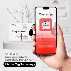 kojie-san soap bar lather creates a gentle cleanse suitable for daily use