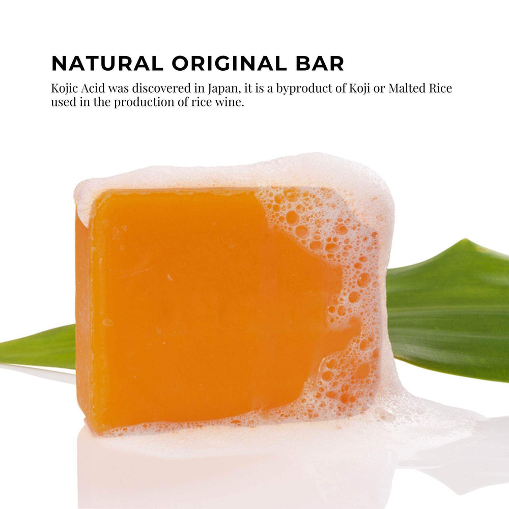 Kojie San with tea tree and coconut oils for gentle moisturization.