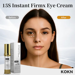 KOKN 15S Eye Cream texture close-up demonstrating creamy, hydrating formula.