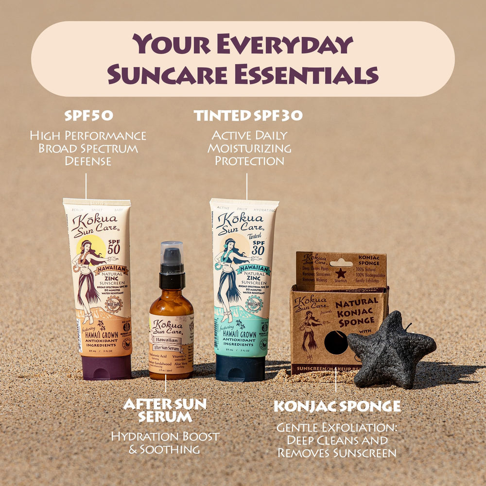 Face and body use of Kokua Sun Care tint