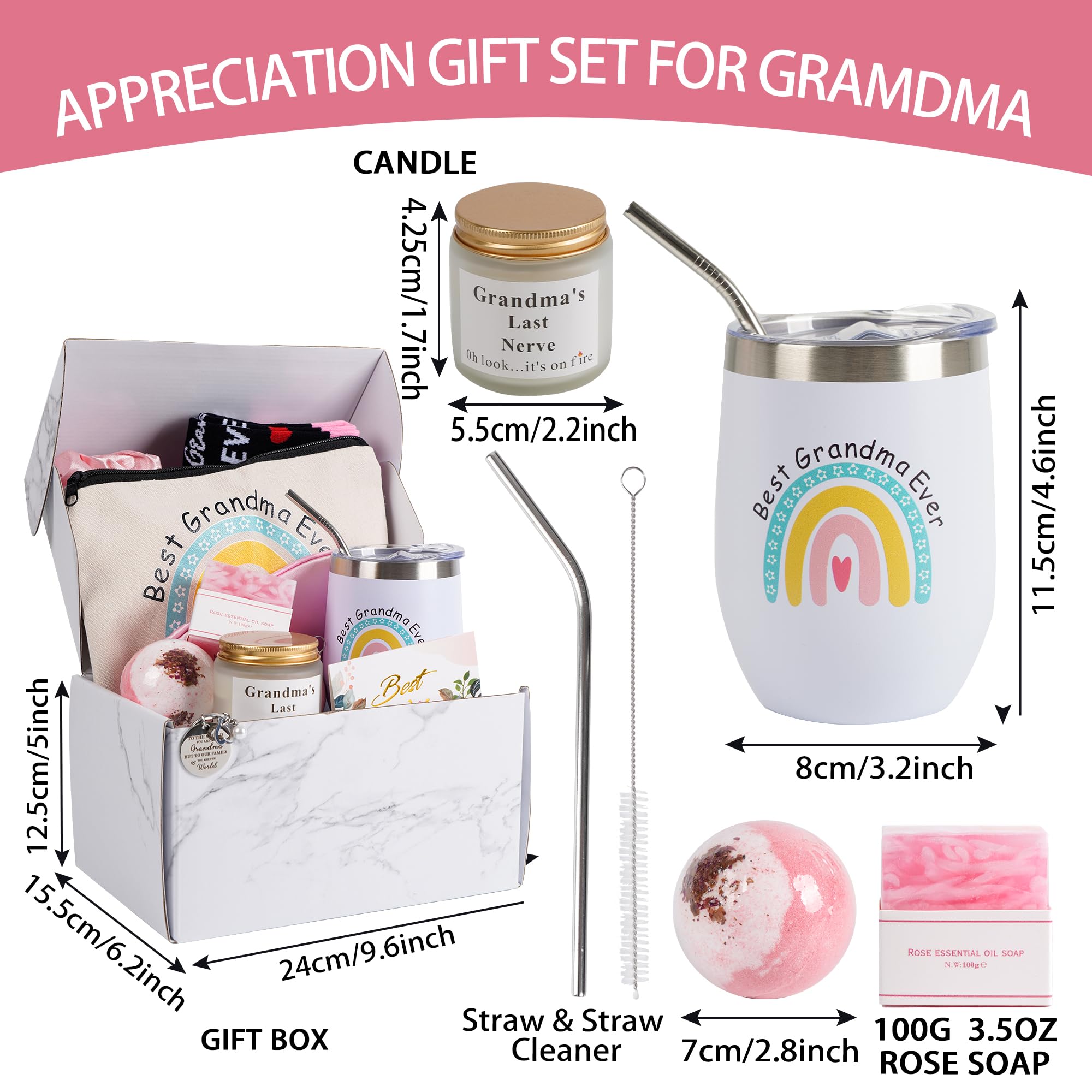 Kolewo4ever grandma gifts box makeup-pouch — organized daily essentials