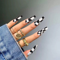 KOLONAMS long acrylic nails with a durable salon-style finish.
