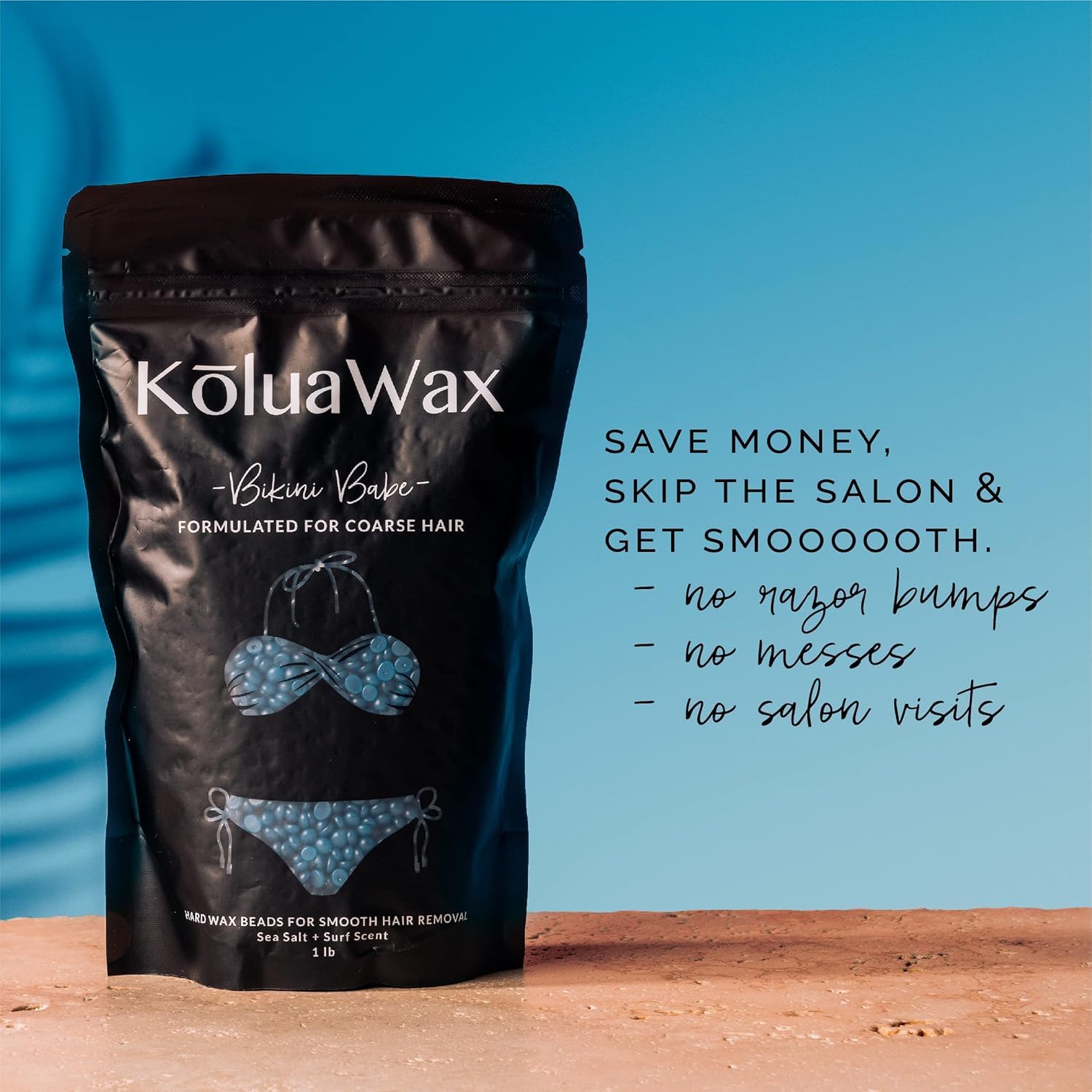 KoluaWax bikini area beads for targeted precision and ease.