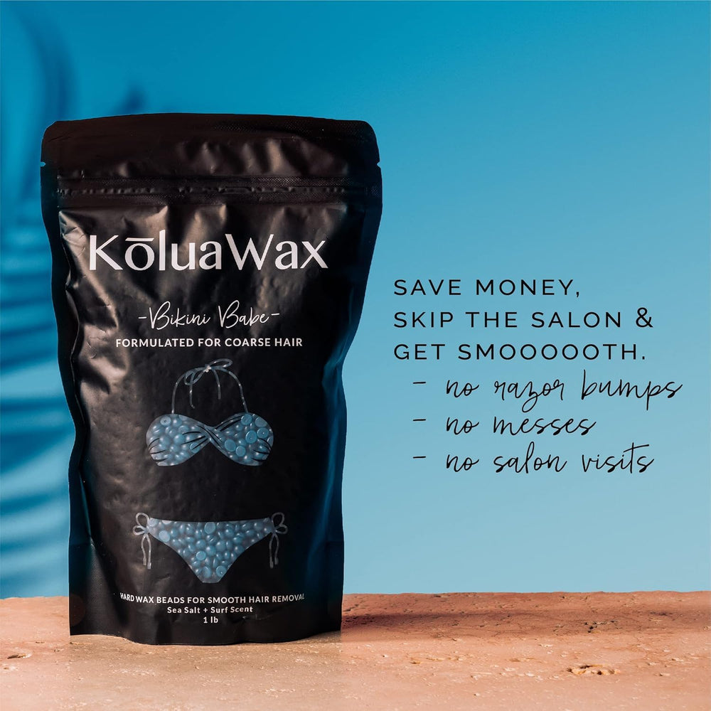 KoluaWax bikini area beads for targeted precision and ease.