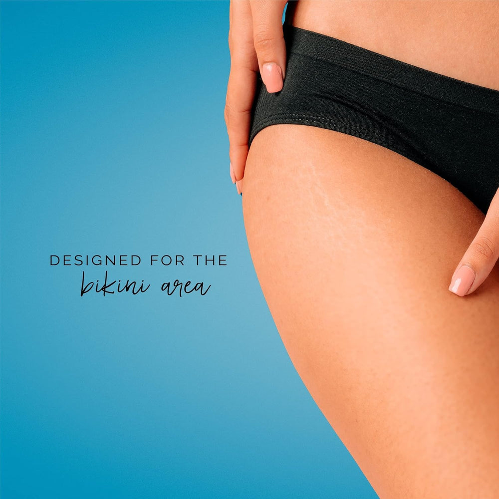KoluaWax Brazilian-area beads for efficient bikini line hair removal.