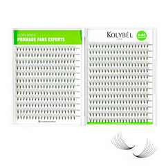Kolybel 500 premade fans box for quick volume lash creation.