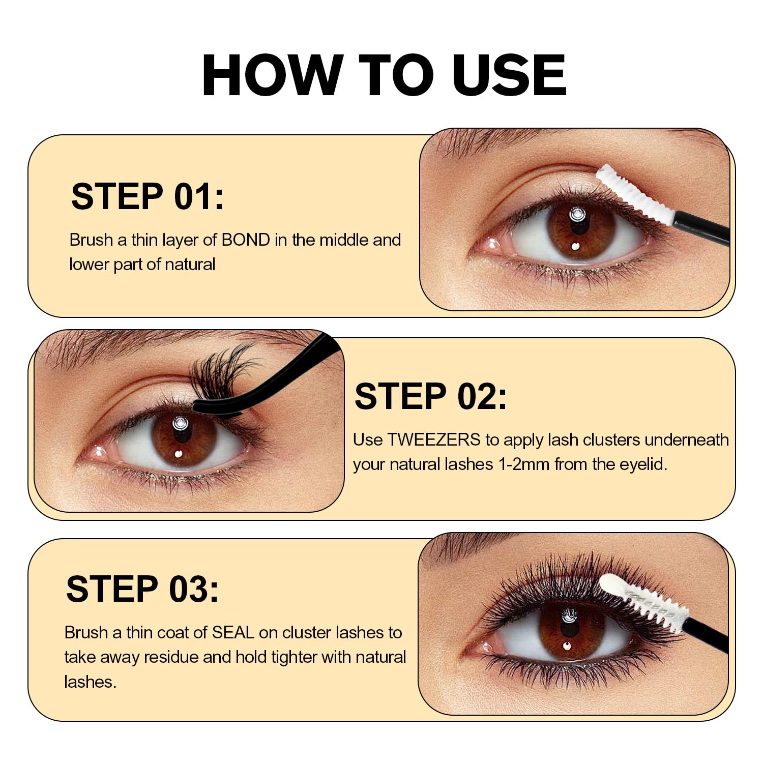 KolyBel at-home lash extensions made easy with this kit.