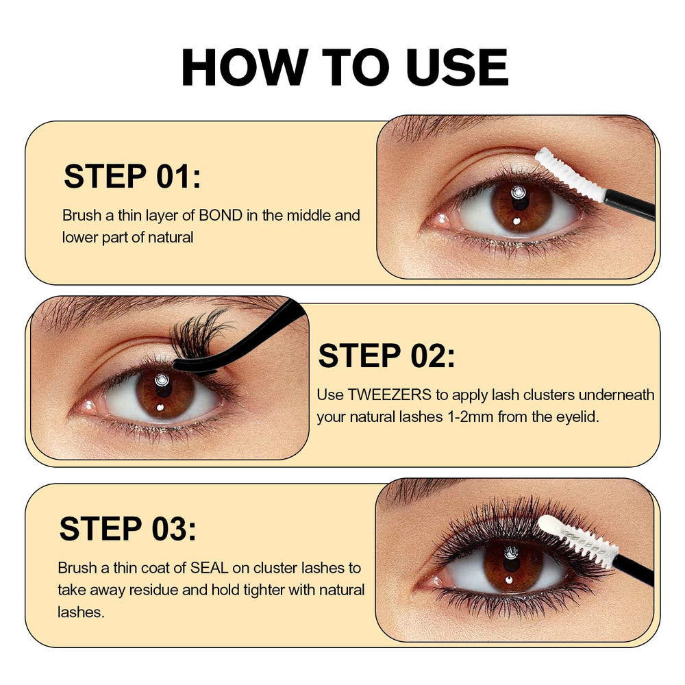 KolyBel at-home lash extensions made easy with this kit.