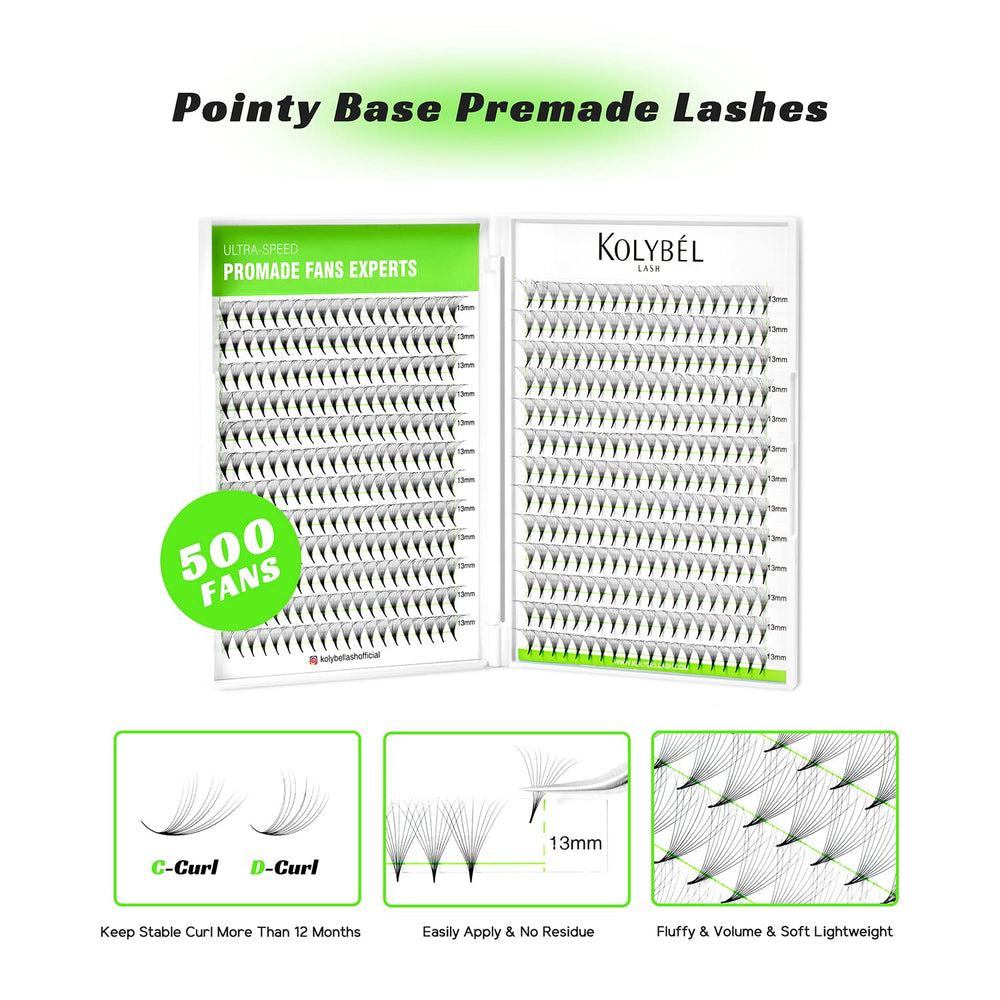 Kolybel lash extensions black PBT material feel soft and comfortable.