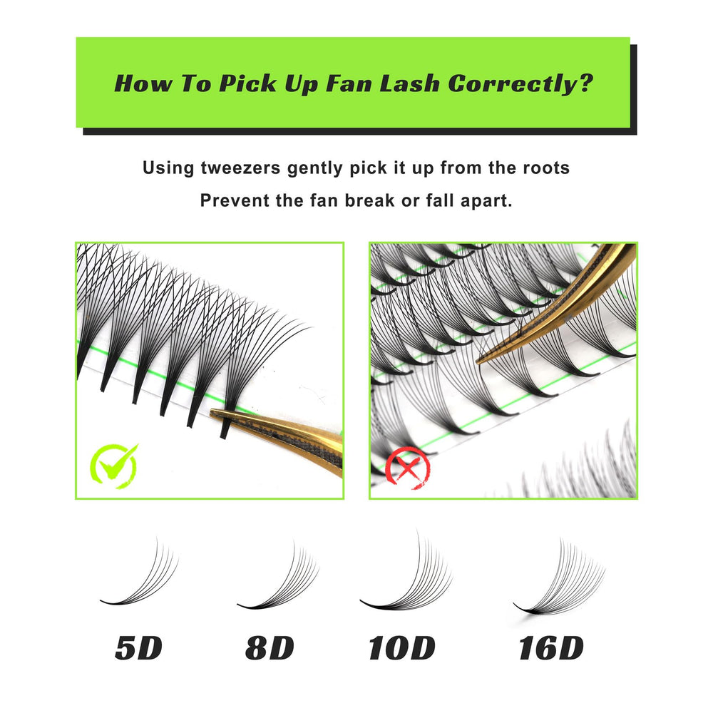 Kolybel premade lash fans handmade volume for soft comfortable wear