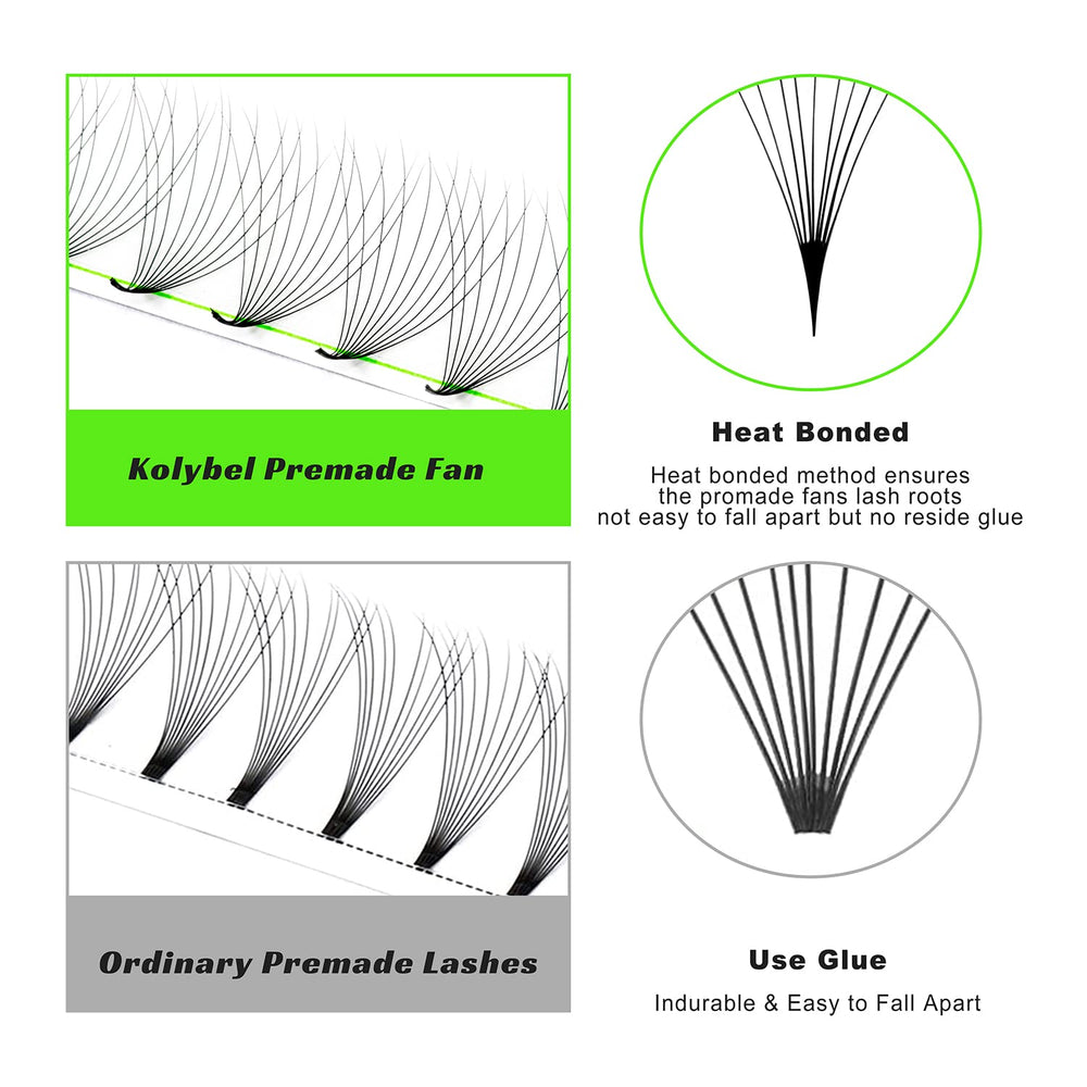 Kolybel thin base handmade premade fans provide lightweight comfort.