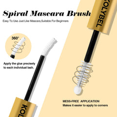 KolyBel waterproof seal resists sweat for lasting hold.