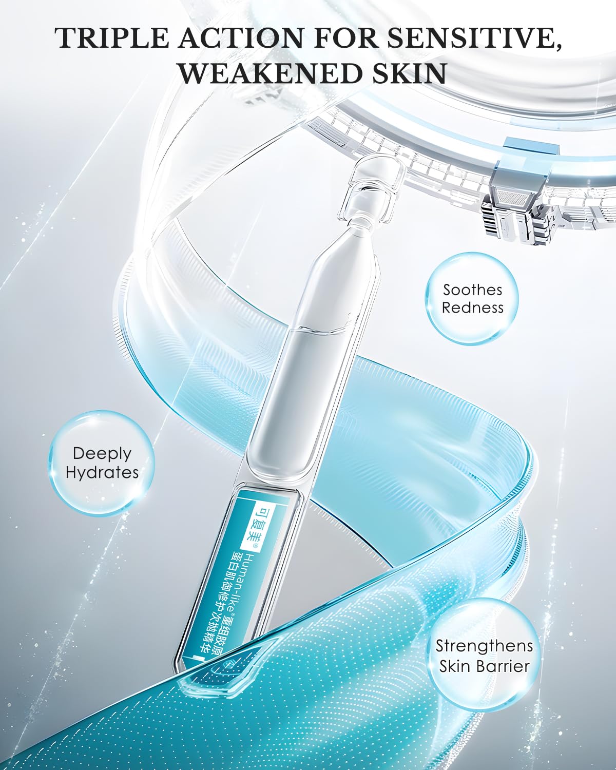 KOMFYMED packaging showing 5DP hydration system delivering lasting moisture.