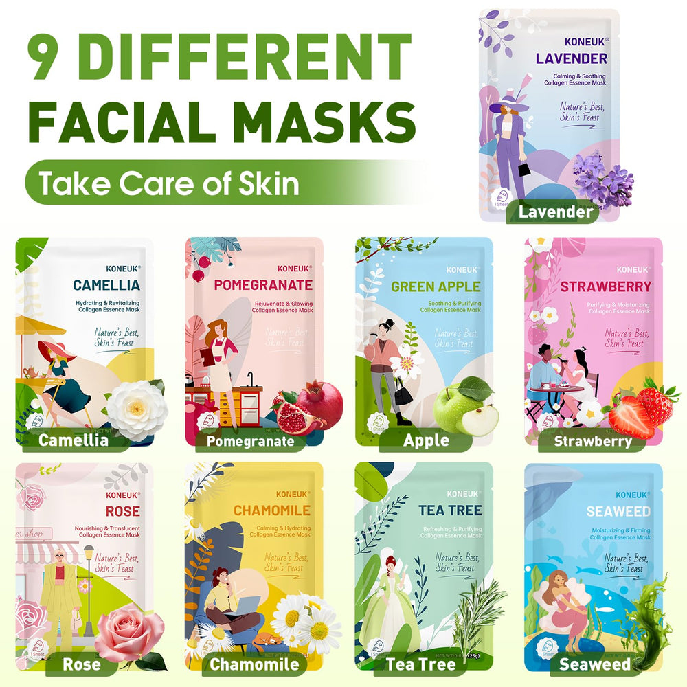 KONEUK seaweed mask helps moisturize and smooth texture