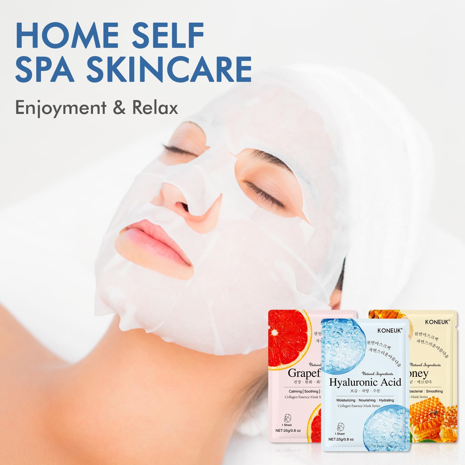 KONEUK chamomile collagen face mask soothing calm for sensitive skin