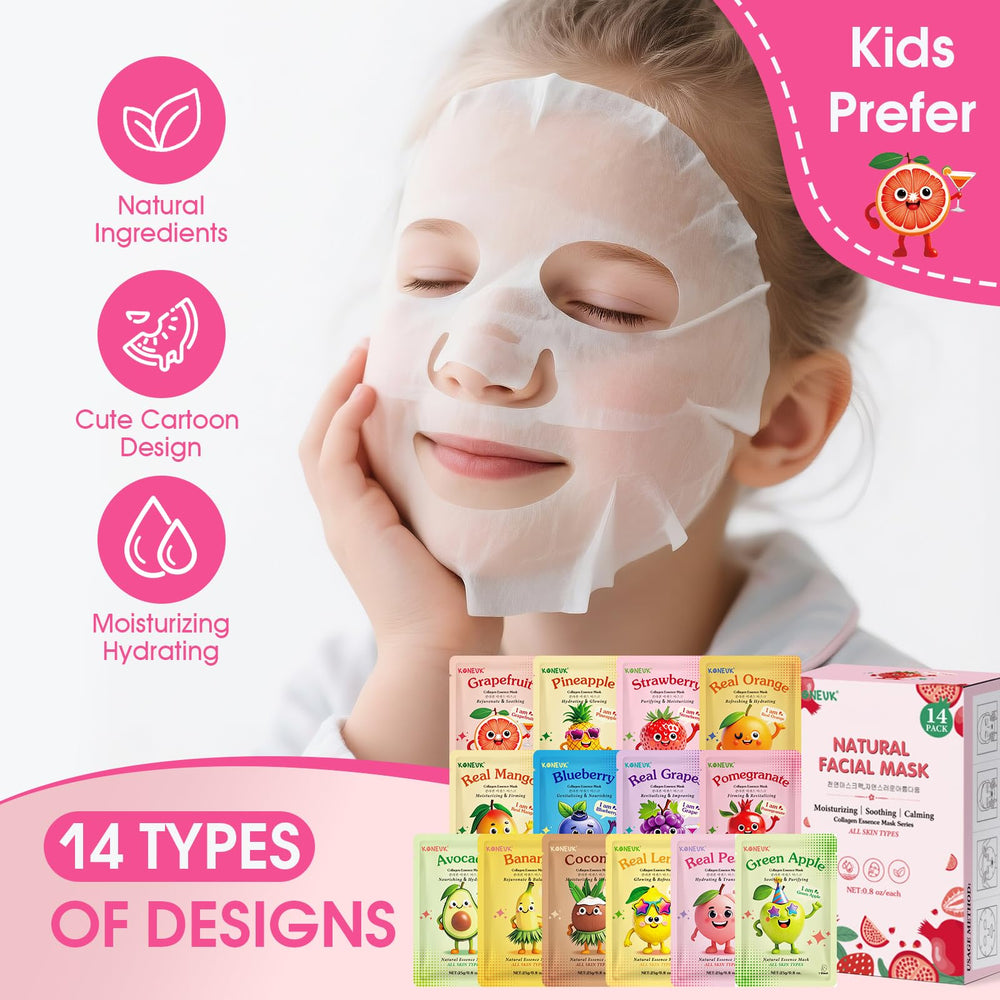 KONEUK masks suitable for all skin types with gentle formulas