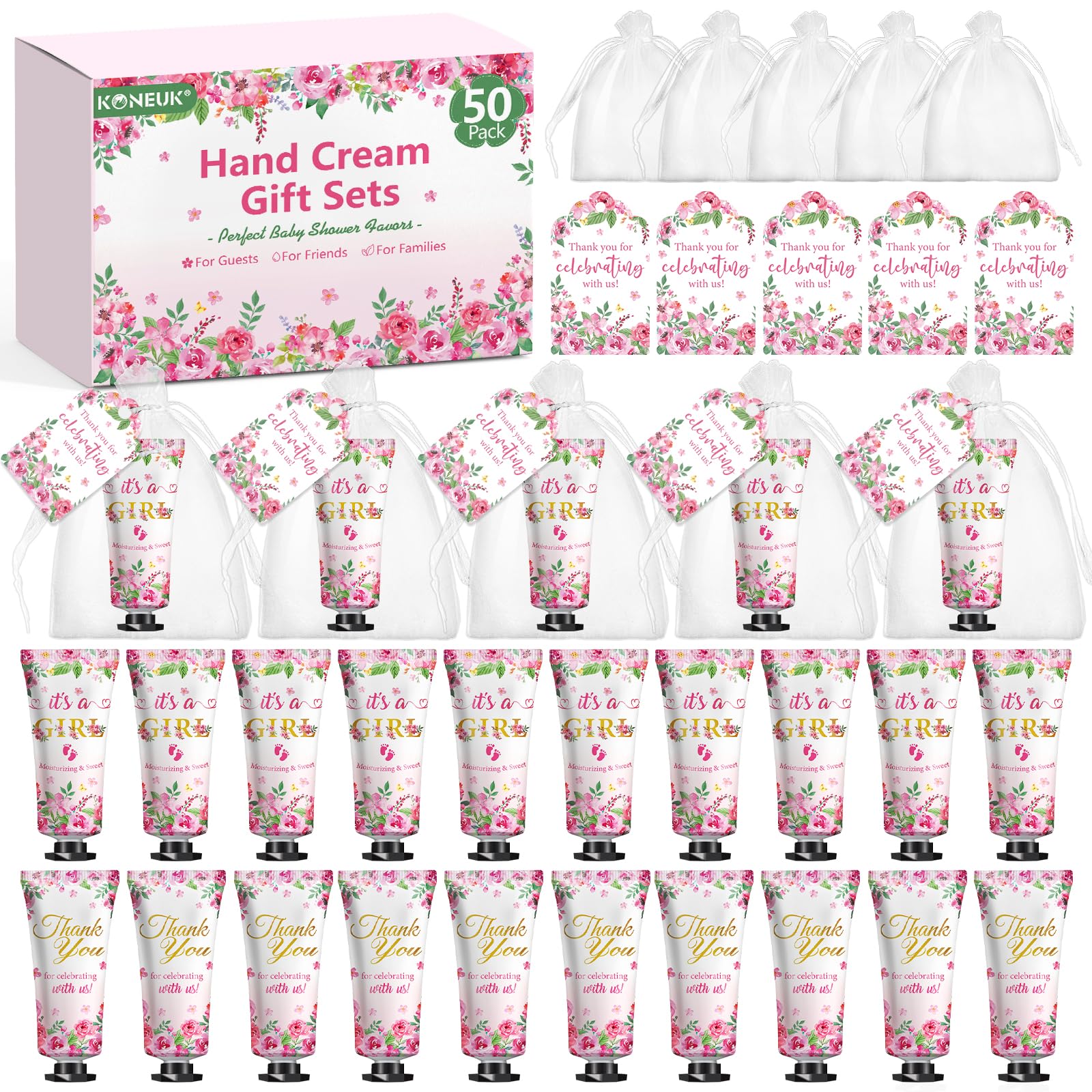 KONEUK bulk hand cream sets packaging, ideal for easy bridal shower gifting.