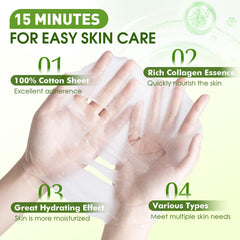 KONEUK Camellia face mask provides gentle moisture and glow.