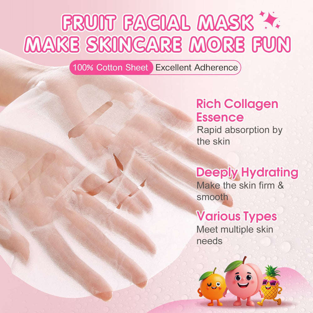 KONEUK cartoon fruit design face mask adds fun to a relaxing routine