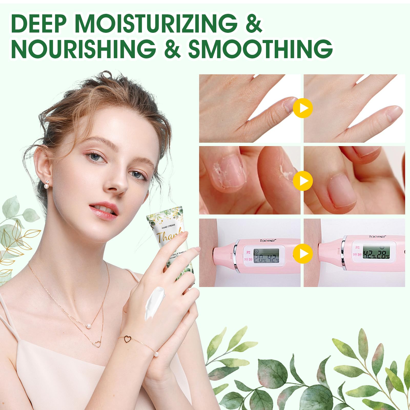 KONEUK moisturizing hand cream with shea butter for dry hands.