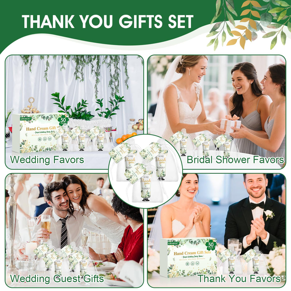 KONEUK thank you tags pair with bags for a complete guest gift.