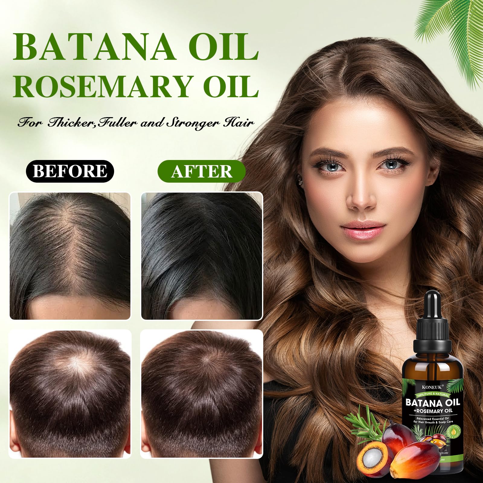 KONEUK Hair Oil Applicator for easy, even distribution.