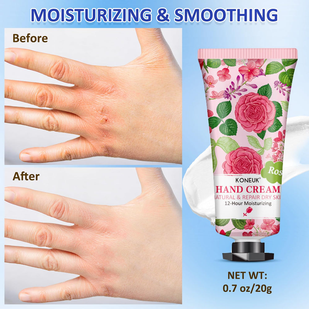 KONEUK non-greasy formula keeps hands moisturized without residue.