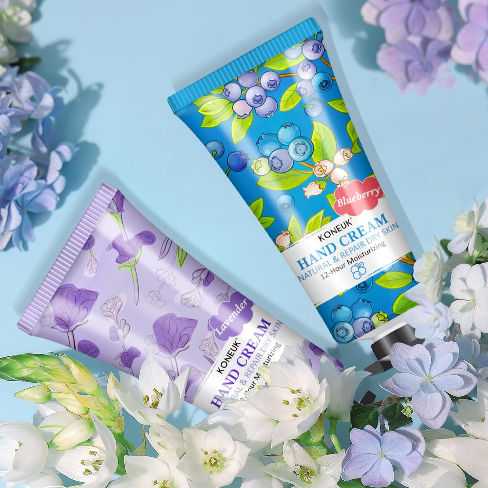 KONEUK rose hand cream provides soft skin and a gentle fragrance.