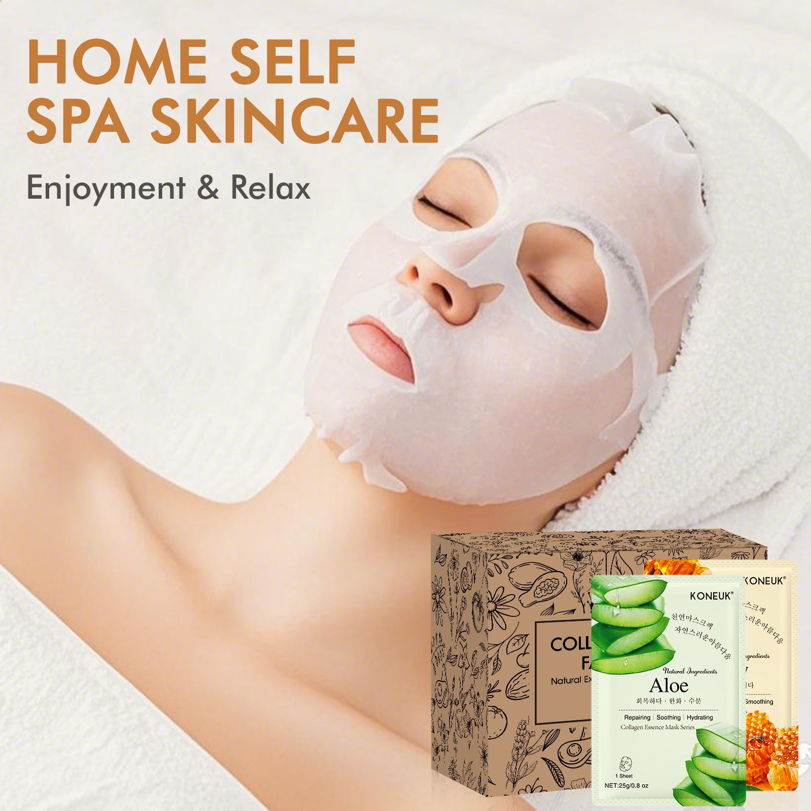 KONEUK hyaluronic acid mask for deep hydration.