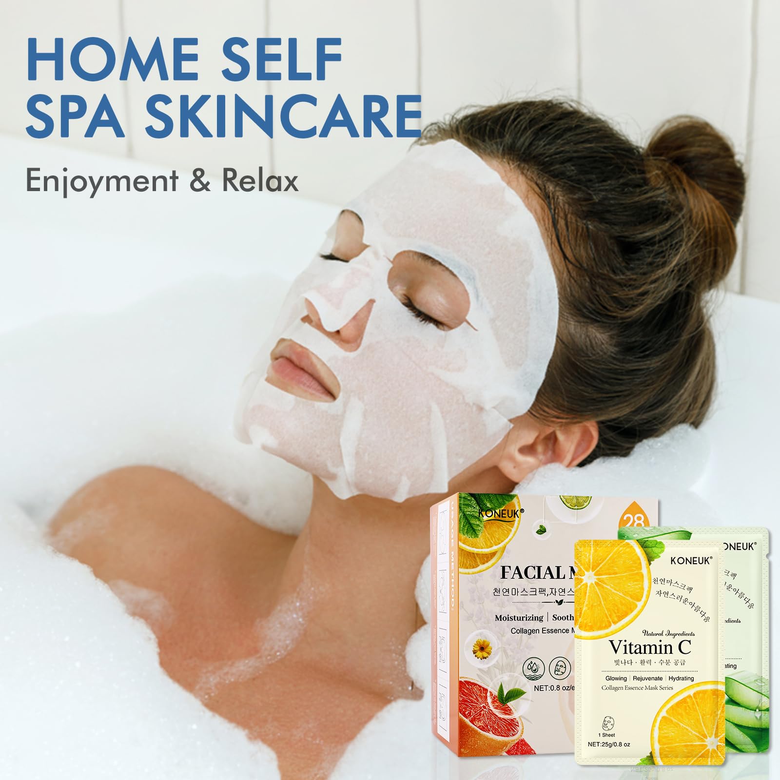 KONEUK hydration and nourishment from sheet masks
