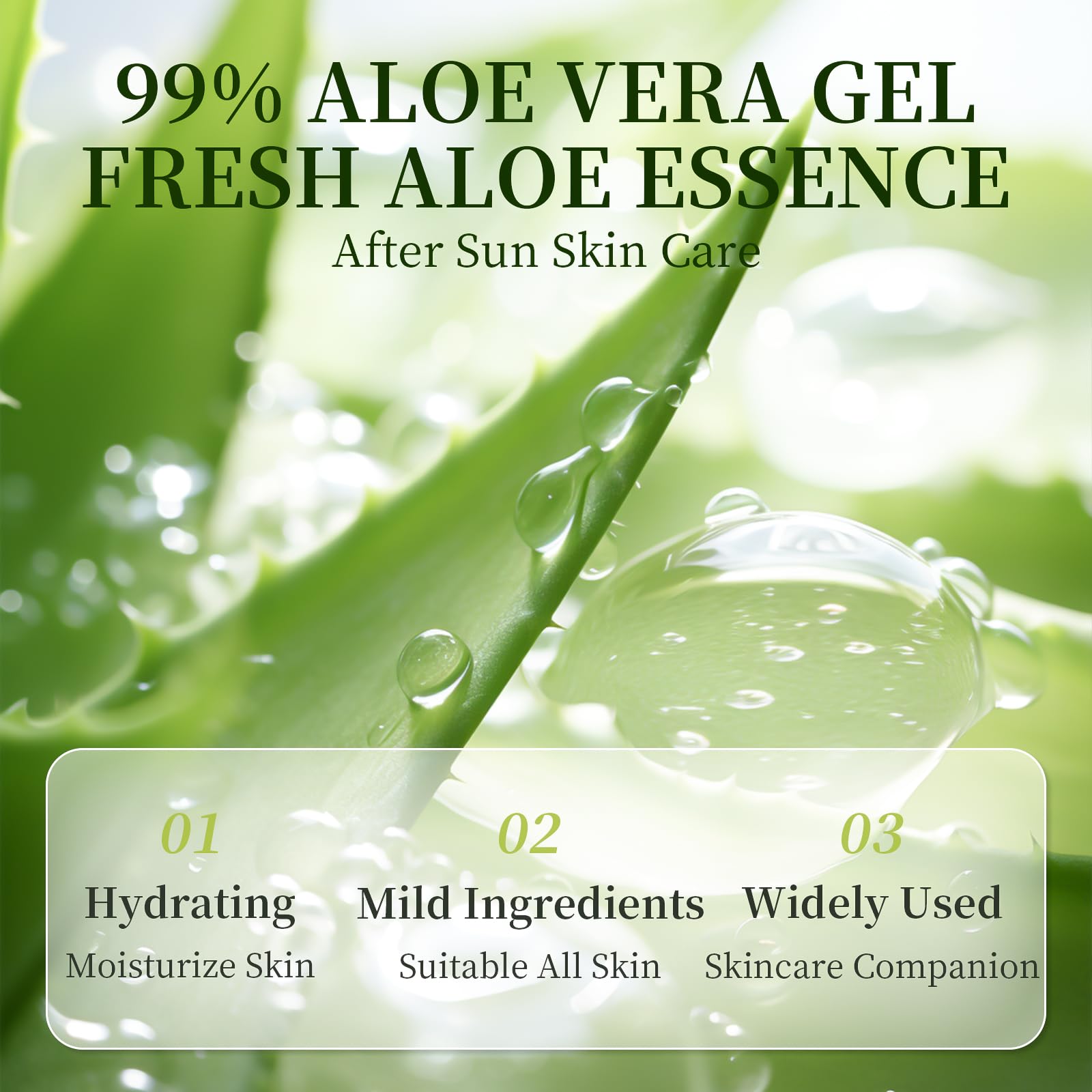 KONEUK lightweight moisturizing aloe vera gel for daily use