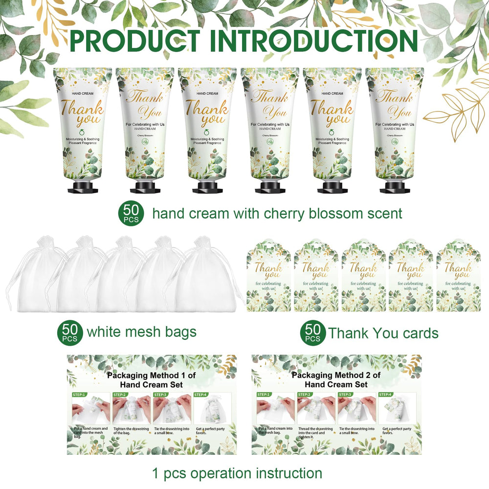 KONEUK organza bags display hand cream gifts with a premium bridal touch.