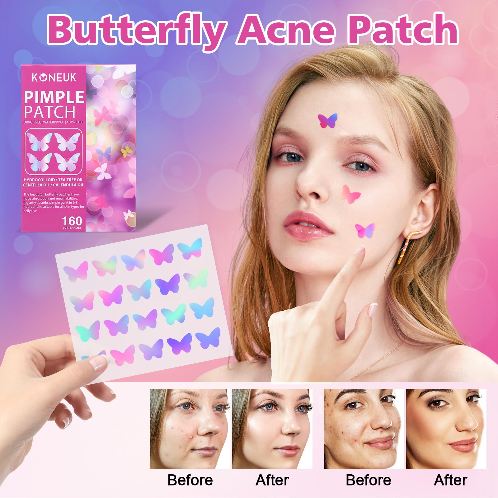 KONEUK patches with strong adhesion stay in place during wear