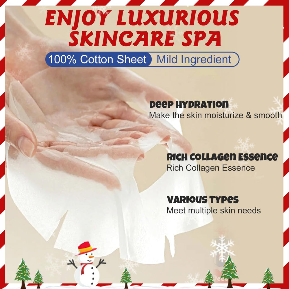 KONEUK Santa Claus themed mask, a festive stocking stuffer option for skin care.