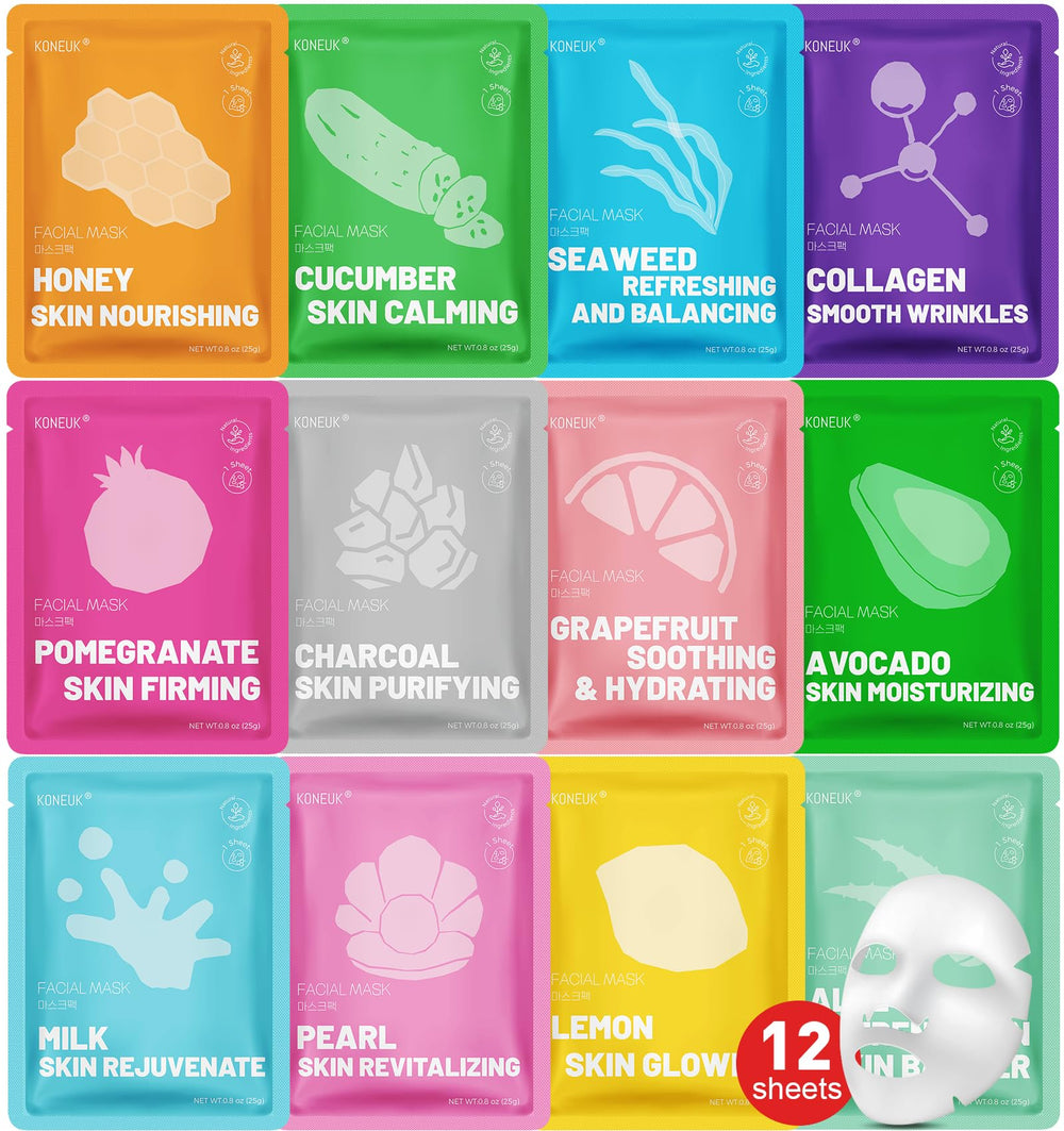 KONEUK seaweed hydrating face mask for deep moisture and smoother skin