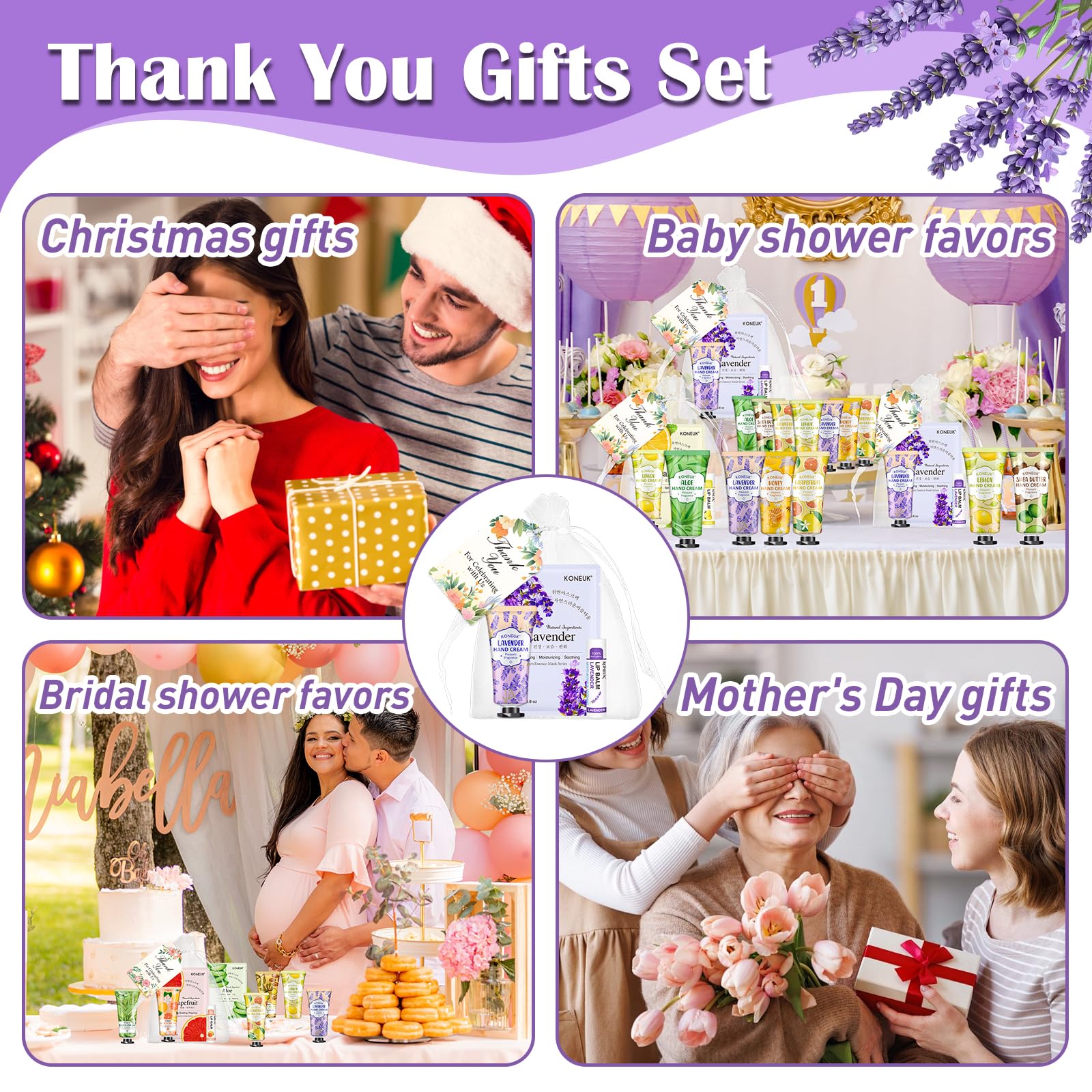 KONEUK wedding favors display highlighting versatile guest gifts.