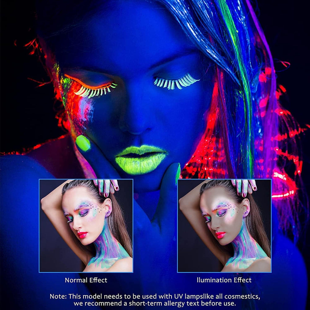 KongJuntzd washable glow paints easily removable with soap and water.