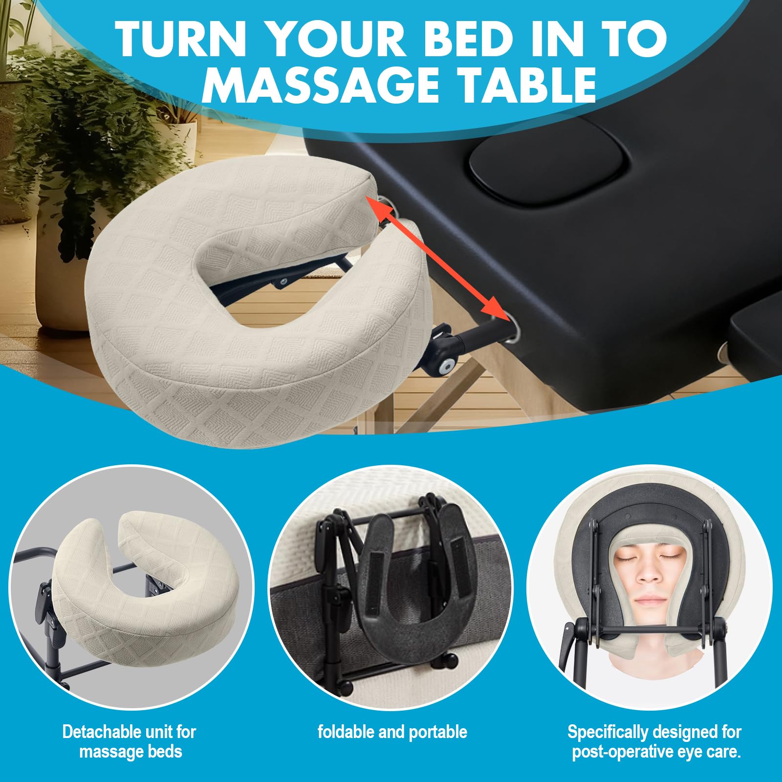KONOVOLY detachable pillowcase for easy cleaning between uses