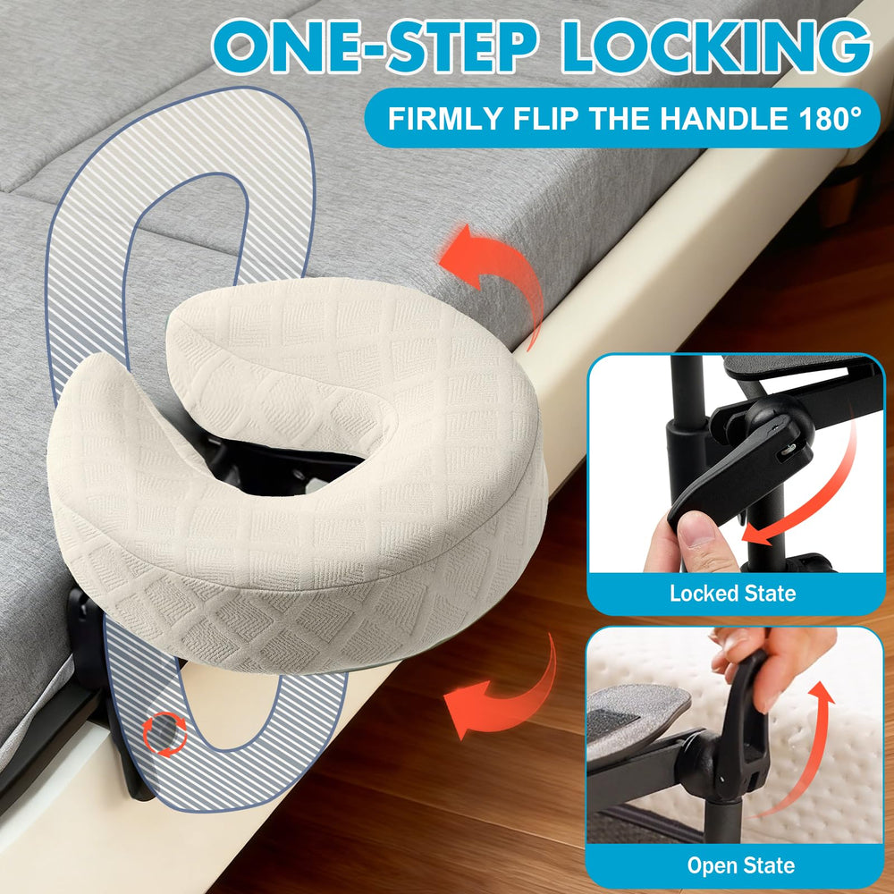KONOVOLY adjustable headrest bracket adapts to different body contours