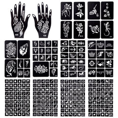 Koogel 281PCS tattoo stencils for face and body art, reusable and durable.