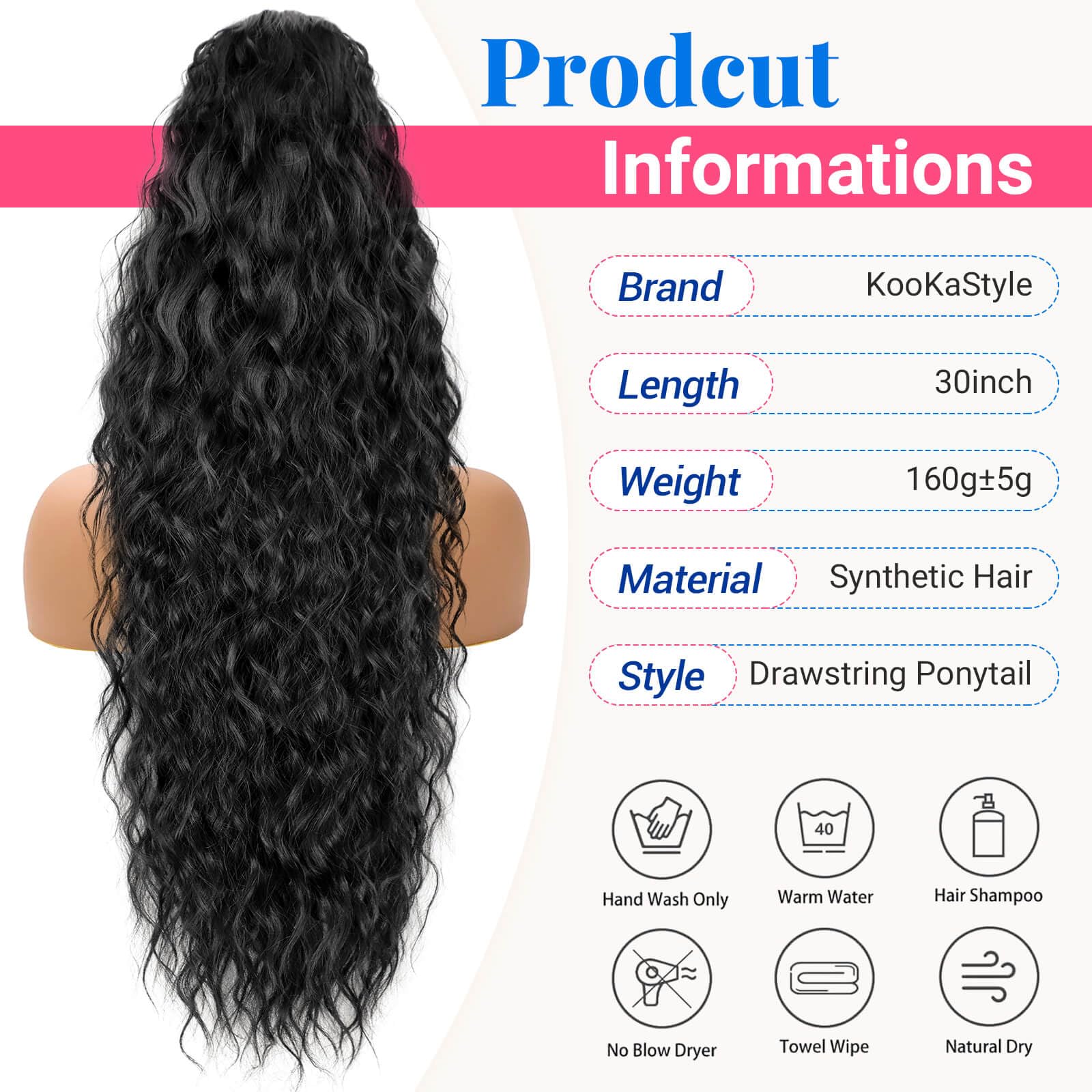 KooKaStyle curly extension appears silky and durable for daily use.