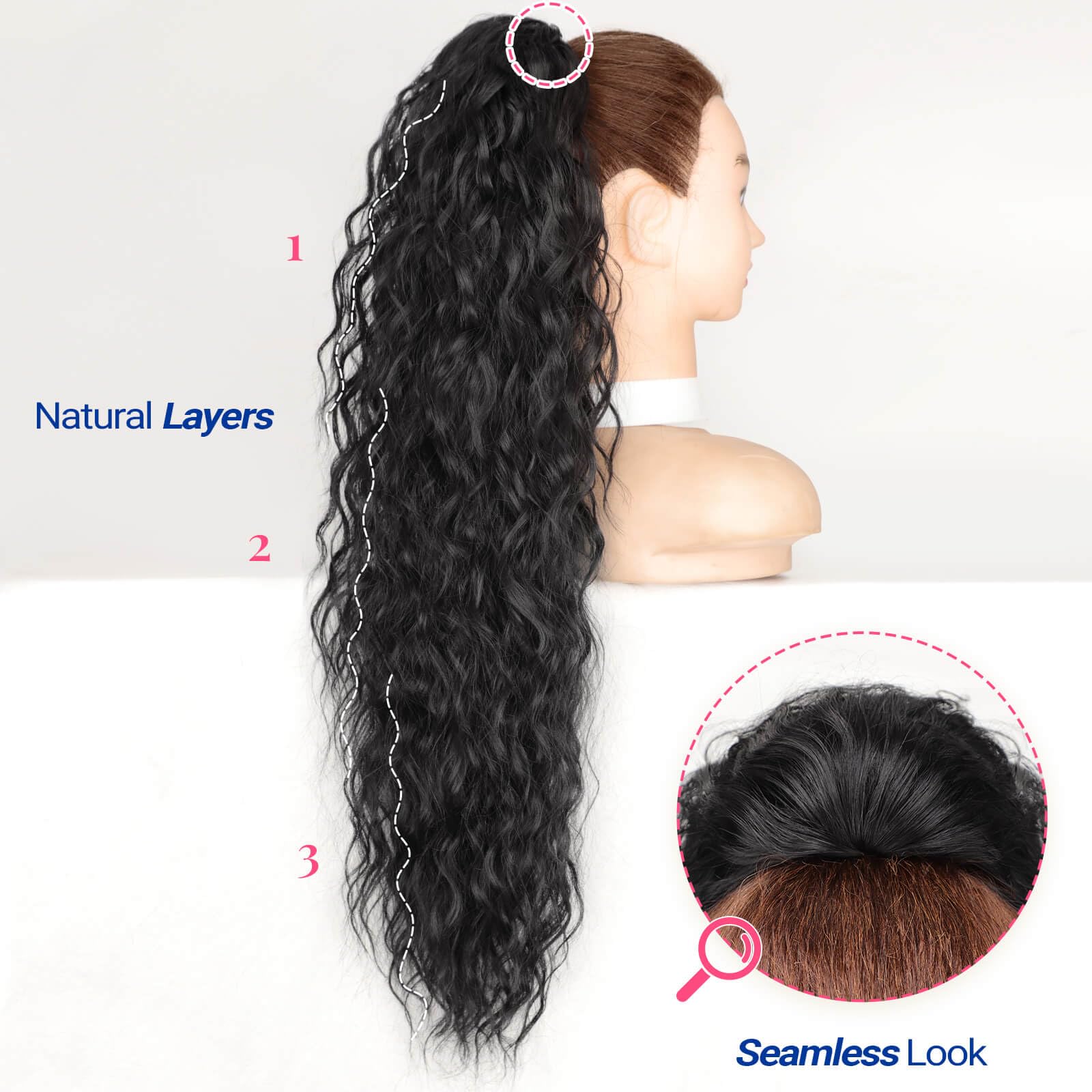 KooKaStyle drawstring interior mesh provides breathable comfort and hair protection.