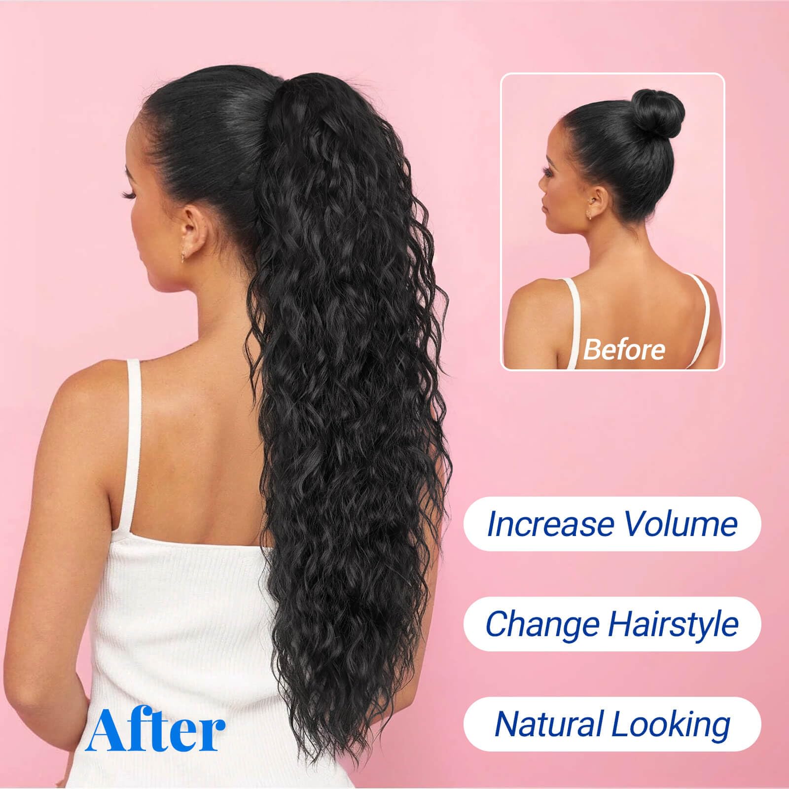 KooKaStyle ponytail is versatile for parties, vacations, and casual looks.