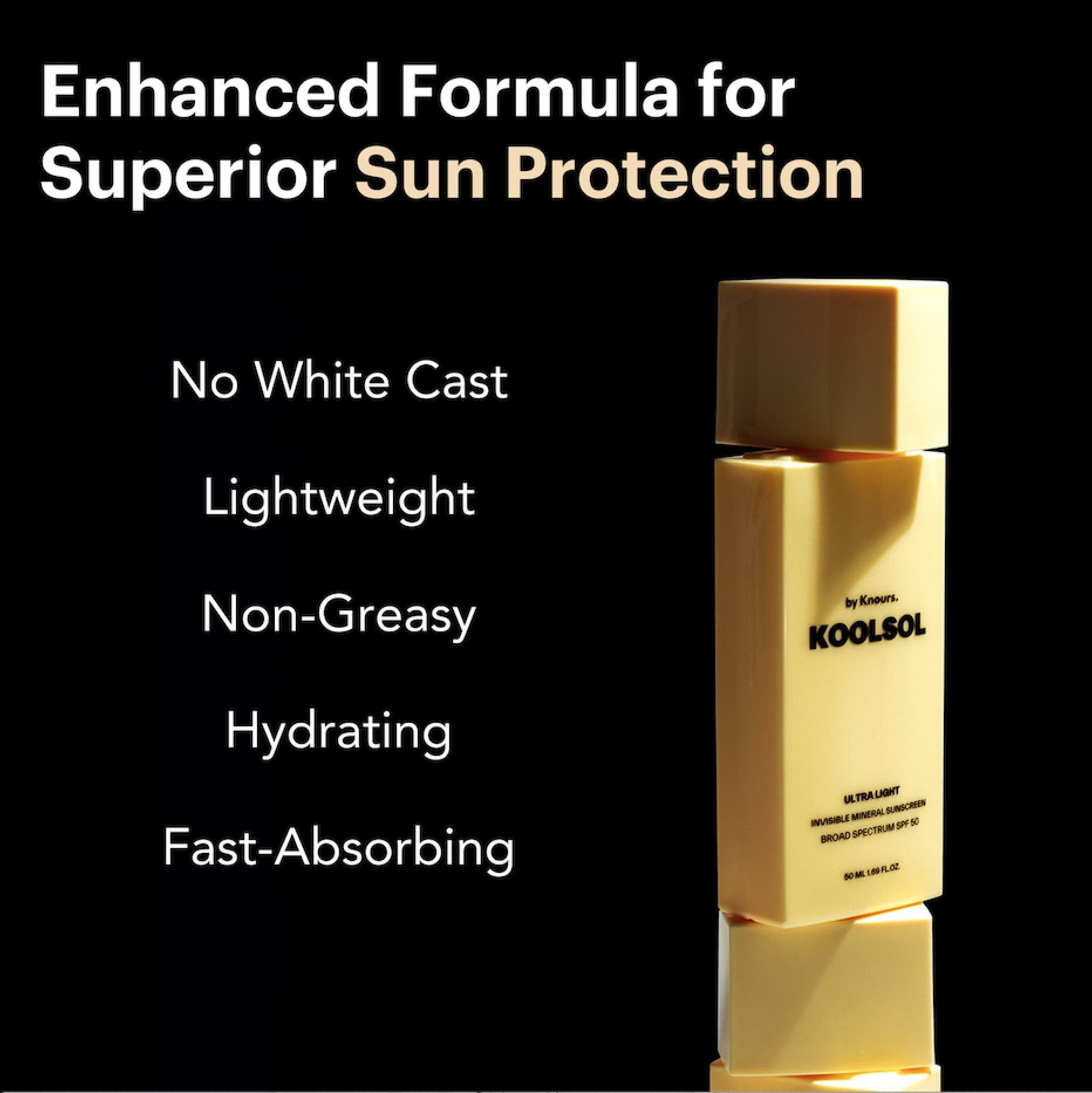 KOOLSOL centella and aloe hydrate for a calm, refreshed feel.