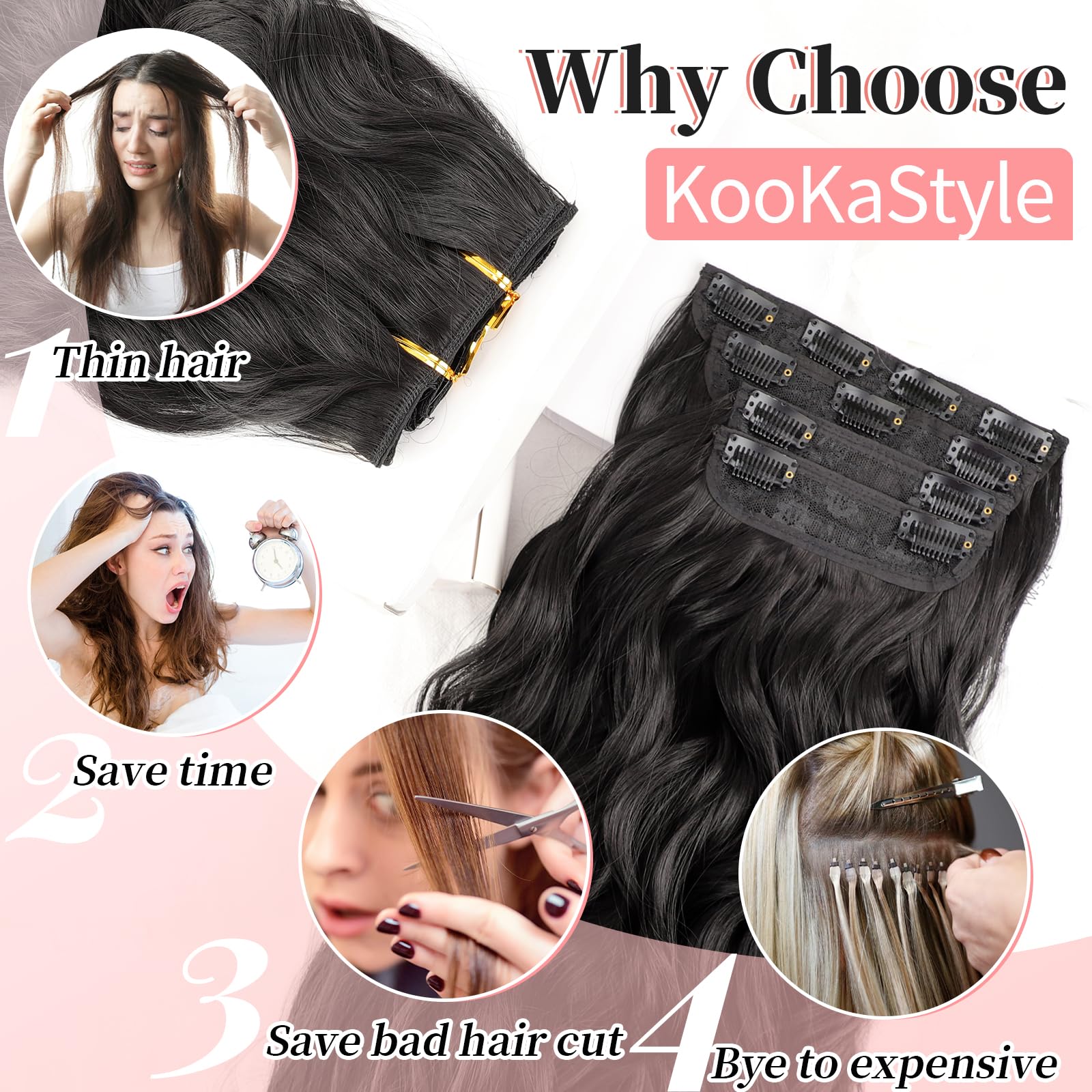 Easy trim-and-style options to match your current length.