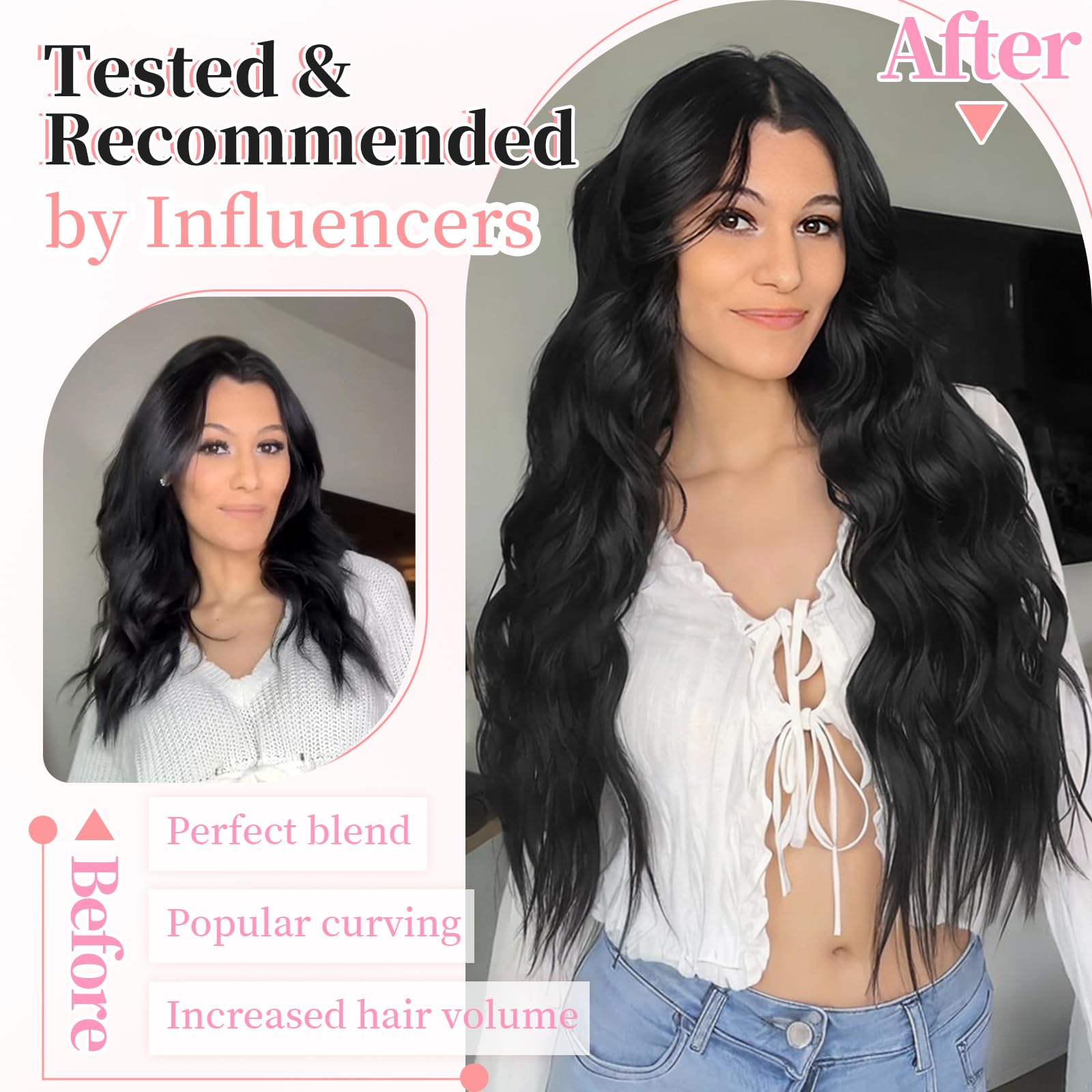 KooKaStyle clip-in extensions demonstrate comfortable, secure fit.