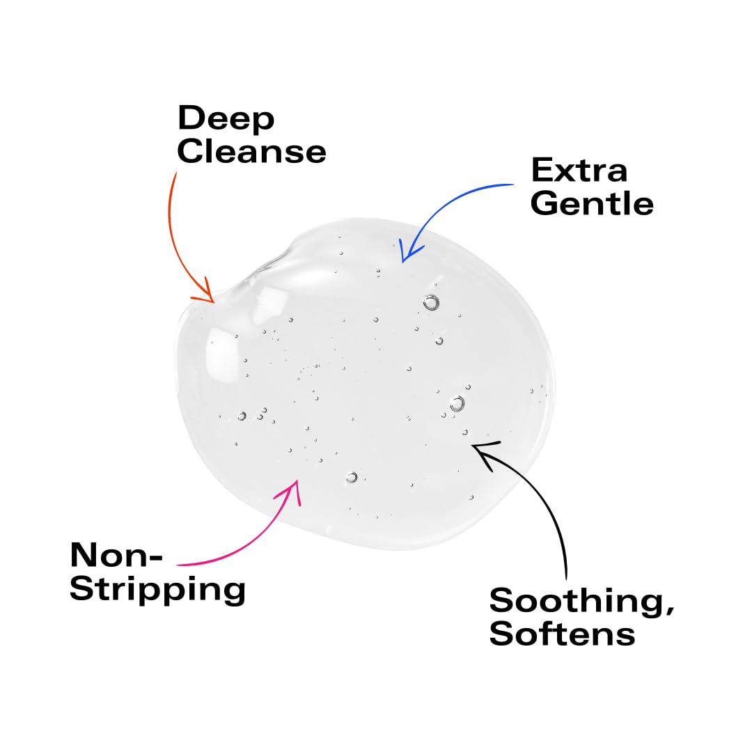 Koope Gel Face Wash close-up on oat amino acids for gentle cleansing.