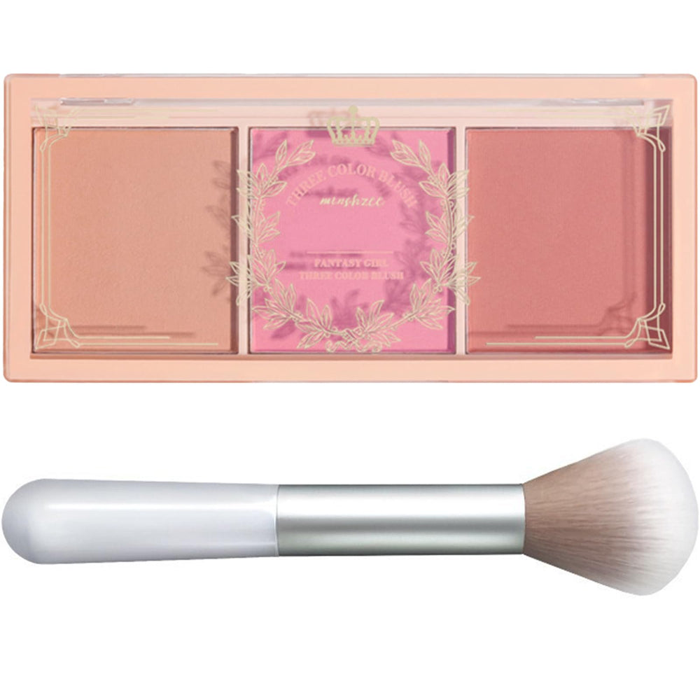 Kootinn 3-color matte pink blush palette closed offers natural color options for daily looks
