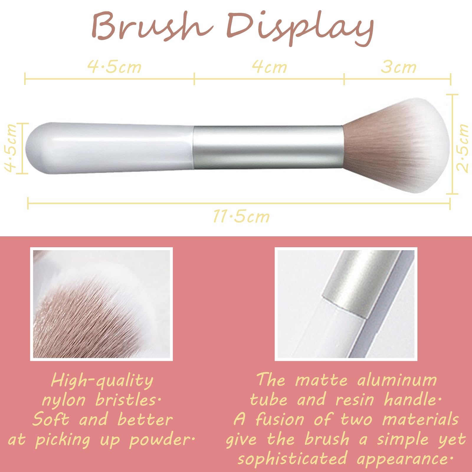 Kootinn applying blush on cheek with brush creates a soft, flattering flush