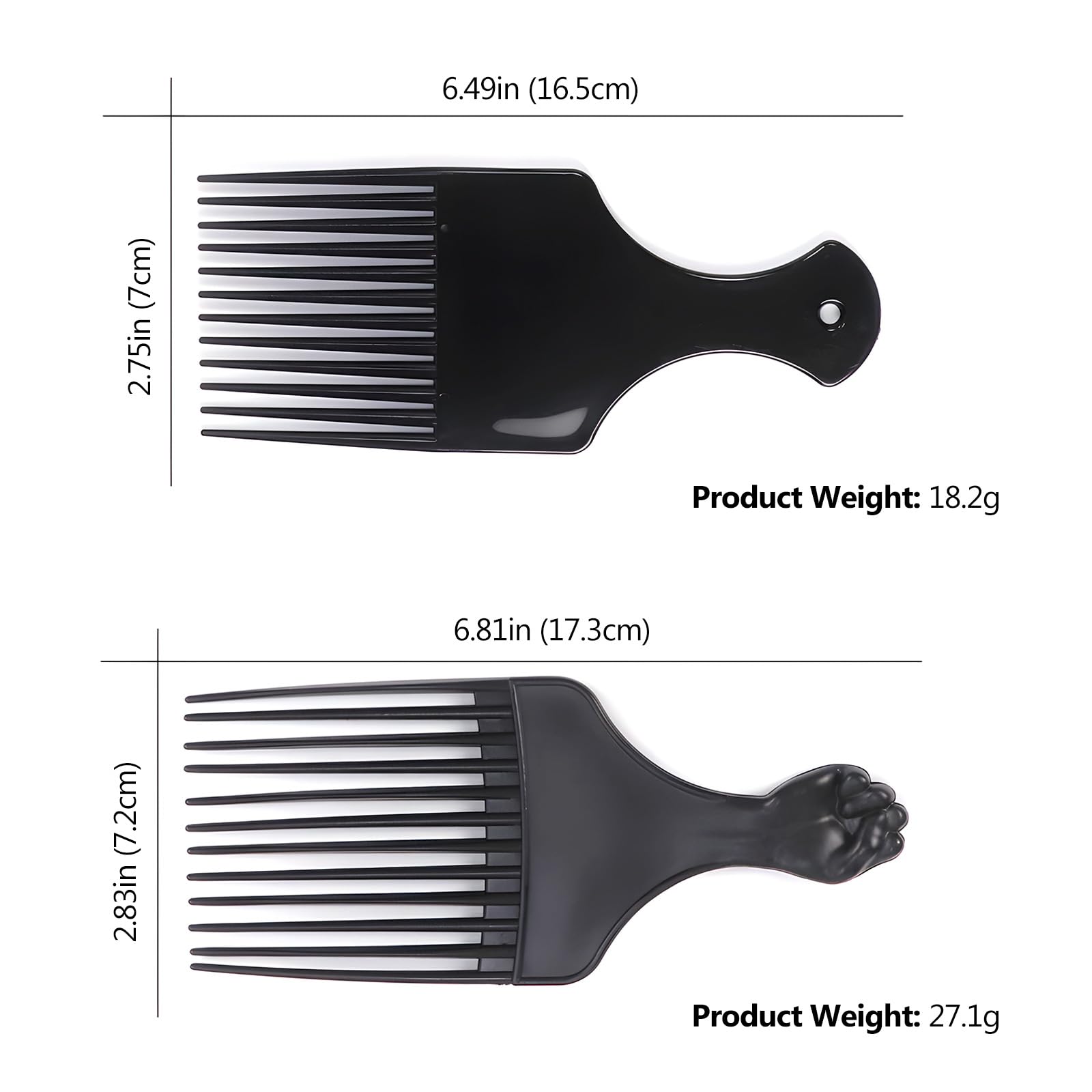 Kootinn beard and wig styling with Afro Lift Pick for neat grooming